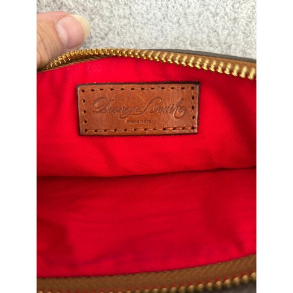 Dooney & Bourke Grey Pebbled Leather Foldover Crossbody #64097 - Picture 10 of 11